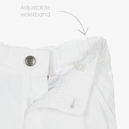 AIGNER-Белые хлопковые шорты для мальчиков | Childrensalon Outlet