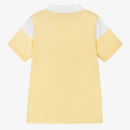 AIGNER-Boys Yellow Logo Polo Shirt | Childrensalon Outlet