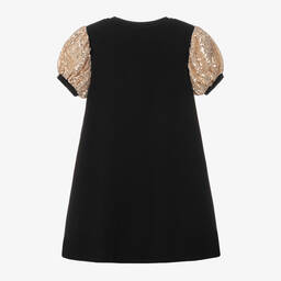 AIGNER-Girls Black & Gold Sequin Dress | Childrensalon Outlet