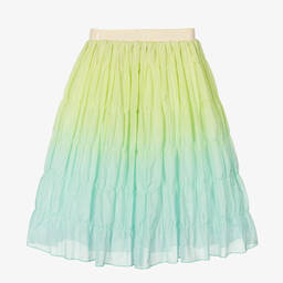 AIGNER-Girls Blue & Green Ombré Skirt  | Childrensalon Outlet