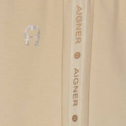 AIGNER-Girls Casual Beige Cotton Set | Childrensalon Outlet
