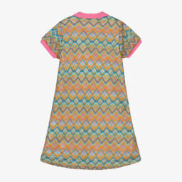 AIGNER-Платье с шевронным кружевом розовое для девочек | Childrensalon Outlet