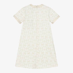 AIGNER-Элегантное кремовое и золотое платье для девочек | Childrensalon Outlet