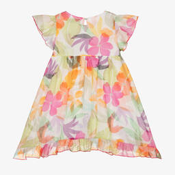 AIGNER-Girls Floral Cotton Voile Dress | Childrensalon Outlet