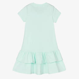 AIGNER-Зеленое хлопковое платье с принтом-сумкой | Childrensalon Outlet