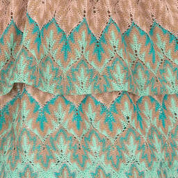 AIGNER-Girls Green Cotton Tiered Dress | Childrensalon Outlet