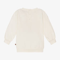 AIGNER-سويتشيرت قطن جيرسي لون عاجي للبنات | Childrensalon Outlet