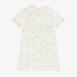 AIGNER-Girls Ivory Gold Luxe Dress | Childrensalon Outlet