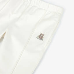 AIGNER-Girls Ivory Knit Cotton Trousers | Childrensalon Outlet