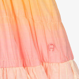 AIGNER-Girls Orange & Pink Ombré Dress Set | Childrensalon Outlet