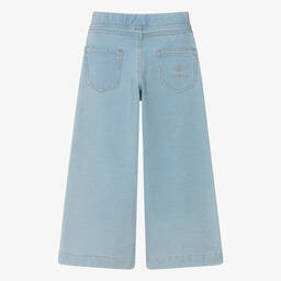 AIGNER-Girls Pale Blue Wide Leg Trousers | Childrensalon Outlet