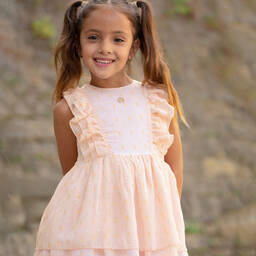 AIGNER-فستان شيفون لون زهري | Childrensalon Outlet