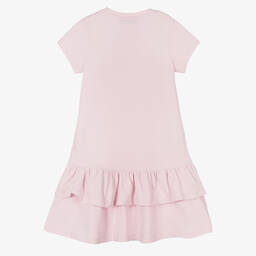 AIGNER-Girls Pink Cotton Crossbody Bag Dress | Childrensalon Outlet