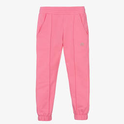 AIGNER-Girls Pink Cotton Joggers | Childrensalon Outlet