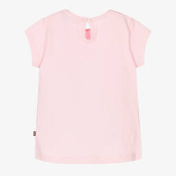 AIGNER-Girls Pink Cotton Logo T-Shirt | Childrensalon Outlet