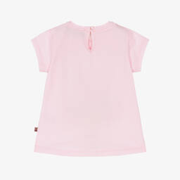 AIGNER-Girls Pink Cotton T-Shirt | Childrensalon Outlet