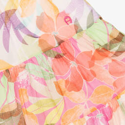 AIGNER-Girls Pink Floral Cotton Skirt | Childrensalon Outlet