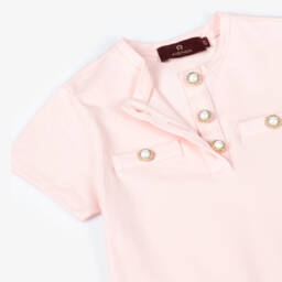 AIGNER-Платье с рюшами розовое для девочек | Childrensalon Outlet