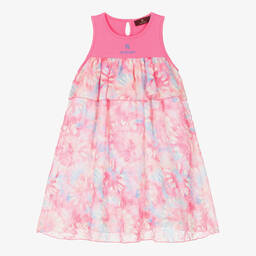 AIGNER-Girls Pink Sleeveless Chiffon Dress  | Childrensalon Outlet