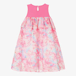 AIGNER-Girls Pink Sleeveless Chiffon Dress  | Childrensalon Outlet