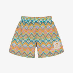AIGNER-Girls Rosy Chevron Crochet Shorts | Childrensalon Outlet