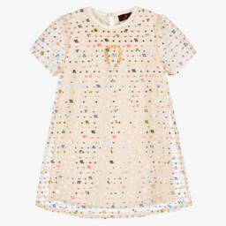 AIGNER-Платье из сверкающего розового тюля для девочек | Childrensalon Outlet