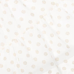 AIGNER-Girls White & Gold Crêpe Chiffon Dress | Childrensalon Outlet