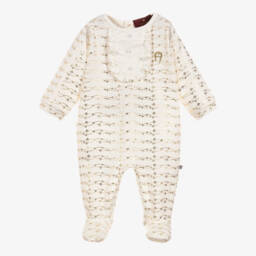 اقنر-أفرول بيبي غرو قطن بيما لون عاجي و ذهبي | Childrensalon Outlet