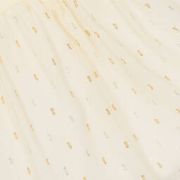 AIGNER-Girls Yellow Cotton & Chiffon Dress | Childrensalon Outlet