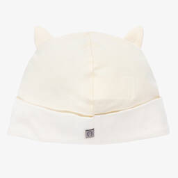 AIGNER-Ivory Pima Cotton Baby Hat | Childrensalon Outlet