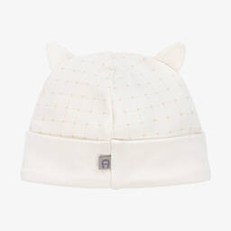 AIGNER-قبعة قطن بيما جيرسي لون عاجي للأطفال | Childrensalon Outlet