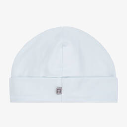 AIGNER-Pale Blue Pima Cotton Baby Hat | Childrensalon Outlet