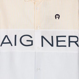 AIGNER-Teen Blue & Beige Shorts Set | Childrensalon Outlet