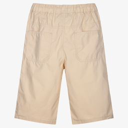 AIGNER-Teen Boys Beige Logo Shorts | Childrensalon Outlet