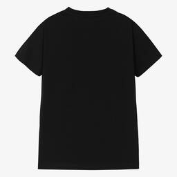 AIGNER-Teen Boys Black Cotton T-Shirt | Childrensalon Outlet