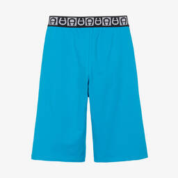 اقنر-شورت تينز ولادي قطن جيرسي لون أزرق تركواز | Childrensalon Outlet