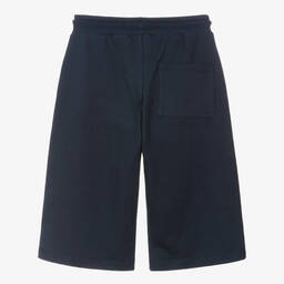 AIGNER-Teen Boys Blue Cotton Jersey Shorts | Childrensalon Outlet