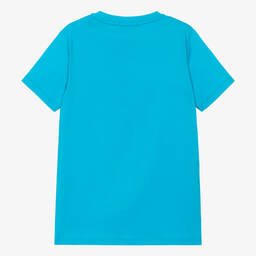 AIGNER-Голубая хлопковая футболка для подростков | Childrensalon Outlet