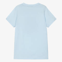 AIGNER-Teen Boys Blue Graphic Cotton T-Shirt | Childrensalon Outlet