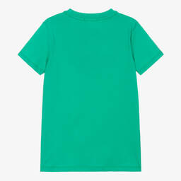 AIGNER-Зеленая хлопковая футболка для подростков | Childrensalon Outlet