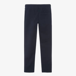 AIGNER-Teen Boys Navy Blue Cotton Joggers | Childrensalon Outlet