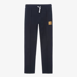 AIGNER-Teen Boys Navy Blue Cotton Joggers | Childrensalon Outlet