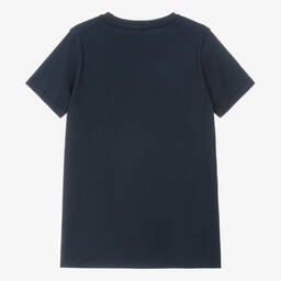 AIGNER-Teen Boys Navy Blue Cotton T-Shirt | Childrensalon Outlet