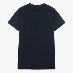 AIGNER-Синяя хлопковая футболка для мальчиков-подростков | Childrensalon Outlet