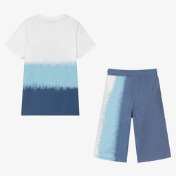 AIGNER-Белая футболка и голубые шорты | Childrensalon Outlet