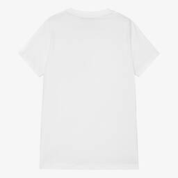 AIGNER-تيشيرت تينز ولادي قطن لون أبيض | Childrensalon Outlet