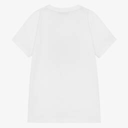 AIGNER-تيشيرت تينز ولادي قطن لون أبيض | Childrensalon Outlet