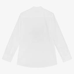 AIGNER-قميص تينز ولادي قطن بوبلين لون أبيض | Childrensalon Outlet