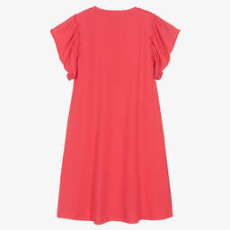 AIGNER-Teen Girls Dark Pink Cotton Dress | Childrensalon Outlet