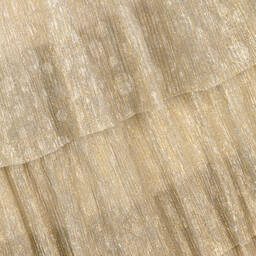 AIGNER-Teen Girls Gold Ruffle Plissé Skirt | Childrensalon Outlet